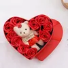 Groothandel Bloem Hartvormige Roos Geschenkdoos Valentijnsdag Moederdag Cadeau Roze Bloem Creatief Verjaardagscadeau
