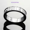 Gioielli firmati Carter Rings INS cerchio minimalista con intarsio di diamanti anello in acciaio al titanio con una lettera braccialetto inossidabile alla moda con scatola originale