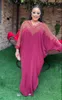 Ethnische Kleidung Afrika Plus Size Afrikanische Kleider für Frauen Luxus 2024 Muslimische Mode Kaftan Abend Party Lange Maxi Kleid Boubou Robe