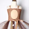 Deer Tutu Dress Girl Sukienki świąteczne z opaską dla dzieci Halloween Costum