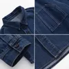 Mannen Vintage Denim Jassen Monochromatische Jeans Jassen Casual Overalls Bomber Mannelijke Mode Streetwear Lente Herfst 240110