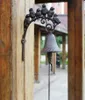 Cast Iron Welcome Dinner Bell Decorative 6 Birds On Branch Wall Mounted Brown Hanging Garden Porch Patio Gate Handbell Door Retro 8021615