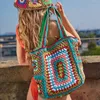 Torby na ramię Bohemian Paisley het damskie torby na ramiona Knitowanie dużych torbów na pojemniki swobodne torebki damskie duże torebki na plażę Bagcatlin_fashion_bags