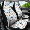 Housses de siège de voiture Ensemble de motifs de papillons aquarelles blanches Seau universel pour la plupart des modèles SUV