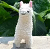 Doldurulmuş Peluş Hayvanlar Güzel 23cm Beyaz Alpaca Lama Lama Oyuncak Bebek Bebekler Japon Koyun Yumuşak Alpacasso Çocuklar İçin Doğum Günü Christm Dhjec