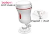 Vagina anal Masturbation Cup Vibrator Suction Cup Pocket Vagina Real Pussy Male Masturbator Erotic avsugning Oralsexleksaker för man Y5822640