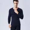 S-XXXXL hommes grande taille sous-vêtements thermiques ensembles hommes bas d'hiver Plus épais chaud col rond sous-vêtements pantalons homme longs Johns 240110