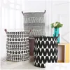 Storage Baskets Wholesale Ins Bins Kids Room Toys Bags Bucket Clothing Organization Canvas Laundry Bag Drop Delivery Home Garden Hous Dhtsp