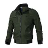 2023 Повседневная ветровка, однотонная осенняя куртка в стиле милитари, тонкие уличные пальто, модная верхняя одежда-бомбер-карго, пальто для мужчин, весна 240109