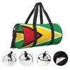 Bolsas al aire libre Bolsa de gimnasio Bandera nacional de Guyana Deportes con zapatos Cool Diseño de hombres Bolso Lindo Viaje Fitness