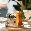 Candle Holders 1pcs Round Plate Holder Wooden Tray Table Centerpiece Wood Tealight Pillar Trays Wedding Rustic