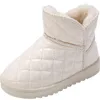 2024 Nya barns snöstövlar Premium Bright Pu Winter Girl's Boots Warm Plush Thicked Cotton Shoes Boots