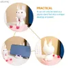 Cell Phone Mounts Holders kawaii Rabbit Phone Holder Mobile Stand Pink Car Decorations Dock Wireless Animal Mount YQ240110