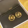 Bijoux de créateurs CELI nouvelle recommandation CE cercle d'or Arc de Triomphe boucles d'oreilles Saijia net rouge nez de cochon boucles d'oreilles femme