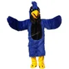 2024 Halloween Taille adulte Costume de mascotte d'aigle bleu Déguisements Carnaval Thème de dessin animé Déguisements pour hommes Femmes Robe de festival