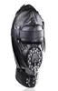 Fetish Hood Headgear Pu Leather Bondage Bondage Sex Mask med Plug Hood Toys Adult Games Sexprodukt för par T2004108173502