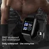 Saatler 2pcs 116 Plus Smart Watch Erkek Kadınlar Bluetooth Bileklik Spor Fit Sleeptracker Pedometre Android IOS D13 için Akıllı Saat