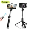 Monopods Essager 3 W 1 Kompatybilny Z Bluetooth Statyw selfie stick z bezprzewodowym pilotem selfiestick statyw monopod dla iphone