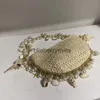 Shoulder Bags Fairy Pearl Conch Grass Woven Bag Handheld Crossbody Bag Small Mobile Phone Bagblieberryeyes