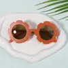 Hair Accessories Vintage Sun Flower Cute Kids Sunglasses For Boy Girls Toddler Lovely Baby UV Protection Glasses Children