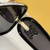 Ny designer solglasögon för kvinnor varumärke fashionabla överdimensionerade acetatrektangel kvinnormask solglasögon lw40122i acetatram spegelben med logotyp UV400 glasögon
