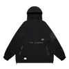 Half Zipper Sprint Sweatshirts Outdoor Windproof Hooded Jacket Coats for Men