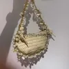 Shoulder Bags Fairy Pearl Conch Grass Woven Bag Handheld Crossbody Bag Small Mobile Phone Bagstylishyslbags