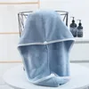 Toalla de baño absorbente mujeres adultos baño de secado rápido ducha más gruesa gorro de pelo largo y rizado cabeza seca microfibra