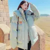 Trenchs de femmes Tendance Style coréen Loose Oversize Parkas Manteau pour femmes Simple Couleur Solide Garder au chaud Casual Vestes d'hiver à capuche