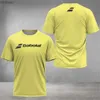 Homens camisetas T-shirt dos homens T-shirt de cor sólida roupas de tênis respirável roupas de verão fitness manga curta homens badminton esportes pulloverl240110