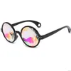 Party Eyewear Funny Disco Mosaic Solglasögon Rund Sun Glass Crystal Solglasskonsert Show Eyewear2375