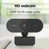 Webcams Mini Webcam com suporte para foco automático de 360 ângulos para 1080P HD e microfone estéreo Simples de usar, sem necessidade de driver Plug and PlayL240105