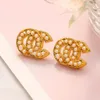 Designer Oorbellen Vrouwen Stud Earring Mode Klassieke Brief 18K Vergulde Oorbellen Sieraden Accessoires Houdt Van Gift