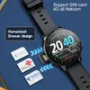 Montres 4G Carte SIM Appel Smart Watch Support App Installer Double Caméra WiFi GPS Smartwatch Hommes Femmes par Android 8.1 Montre-Bracelet Bracelet