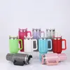 40oz Diamond Mug Tumbler With Handle Insulated Tumbler With Lids Straw Stainless Steel Coffee Termos Cups Tumbler Heat Press 240110