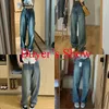 Rimocy Vintage jambe large Cargo jean femmes automne taille haute Bagge pantalon femme Y2K Streetwear pantalon en Denim ample femme 240110