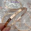 Fashion Bracelet Carter Ladies Rose Gold Silver Lady Bangle Pure V Gold 18K Rose Precision Narrow Edition Full Diamond Sky Star Six Brace Have Gift Box