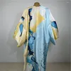 Mulheres Swimwear Kimono 2024 Europeu Verão Praia Silk Robe Kaftan Roupas para Mulheres Tamanho Livre Aberto Bohemian Qualidade Seco Casaco de Férias