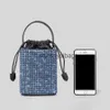 Totes Mode Vierkante Diamanten Dames Handtassen Glanzend Rhinone Schouder Crossbody Tassen Luxe Glitter Avondfeest Kleine Portemonneesstylishyslbags