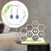 utrustning smycken visar rack kristall epoxi harts mögel hexagonal formade örhängen display stativ silikon mögel diy hantverk hem gjutningsverktyg