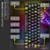 Keyboards G101D Mechanical Gaming Keyboard 63 Keys Compact Wired Computer Keyboard With RGB Color Lighting Keyboard For Laptop PCL240105