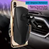 R1 R2 Smart Wireless Charger Holder Induction Car Mount 10W laddning Telefon Auto Clamping för Samsung Galaxy S20 Obs och iPhone 12 XR XS Max 11 Pro Fast Chargers Air Vent