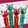 20pcs Christmas Glitter 10 Color Ballpoint Pen Pens to Write Kawaii Pens for Writing Kawai Stationery Ball Point Pen Aesthetic 240109