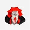 Kattdräkter husdjursdräkt roligt för vampyrduk fest cosplay klänning levererar svarta halloween tillbehör
