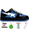 Bapestask8 designer sta casual skor sk8 låga män kvinnor patent läder svart vit abc camo kamouflage skateboarding sport bapely sneakers tränare utomhushaj