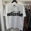 HELLSTAR T-shirt Designer T-shirts Tee Graphic Vêtements All-Match Hipster Washed Fabric Street Graffiti Lettrage Impression vintage Coloeful Loose Adapt T-shirts 28