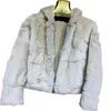 Haute qualité réel Rex manteau de fourrure de lapin femmes hiver à capuche épais chaud ample veste courte pardessus femme vêtements 240110