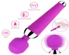 G SPOT Dildos vibratorer Kvinna Vagina Clitoris Massager Vuxen Sex Produkt Erotiska leksaker AV Magic Wand Sex Toys For Woman Sex Shop Y19367821