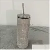 Thermosflessen 20Oz Bling Diamond Thermosfles Koffiekopje Met St Roestvrij Staal Water Tumblers Mok Meisje Vrouwen Cadeau 211020326X Drop De Dhavd