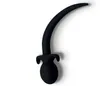 PROMO Sex Products Black Color Dog Tail Silicone Anal Plug Tail Butt Plug Adult Toys Anal Sex Toys For Woman 07018368527